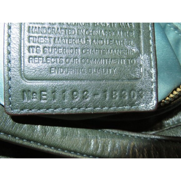 COACH 2011 Kristen Spectator Green Color block Croc Embossed Exotic Leather Bag - Picture 10 of 13